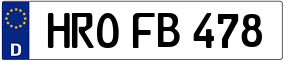 Trailer License Plate
